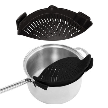 2-Pack: Easy Snap On Heat Resistance Silicone Kitchen Strainer